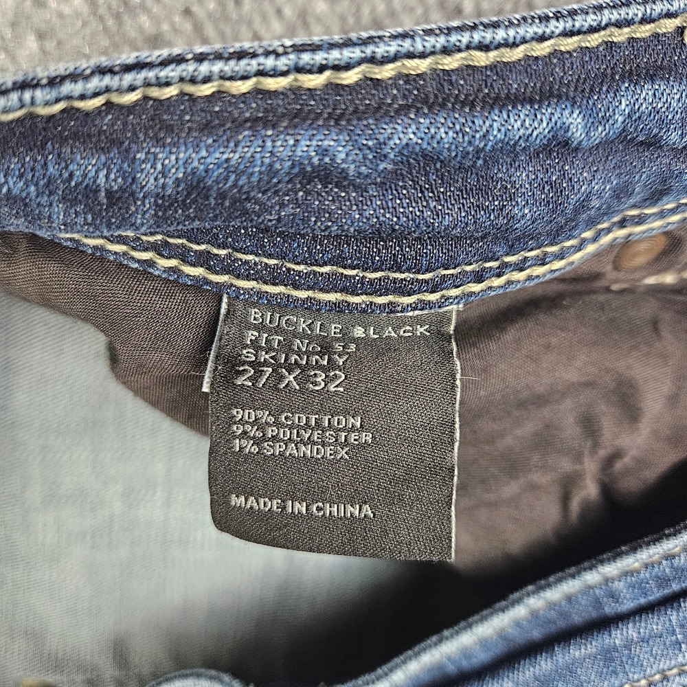 Buckle Black Fit No. 76 Bootcut Jeans Women's 27 Mid Rise Dark Wash Stretch READ - Picture 2 of 9